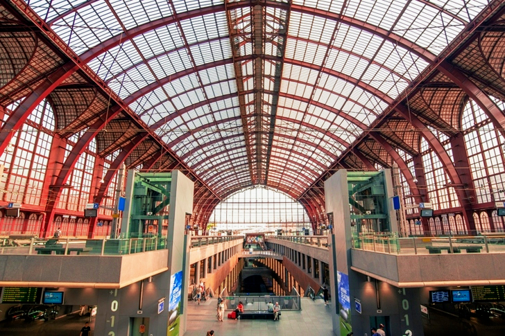 the Central Station in Belgium