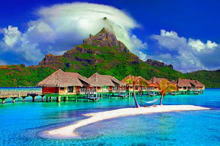 Cottages In The Middle Of Beach