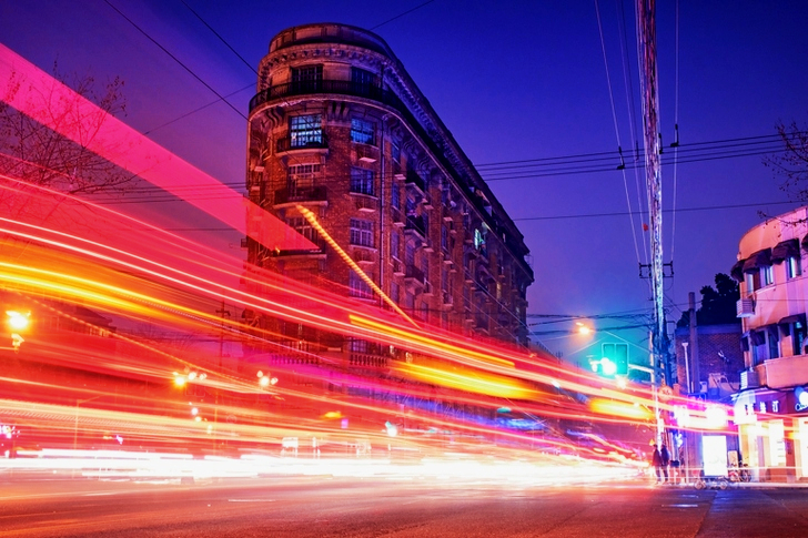 Time-lapse of Brown Concrete Building