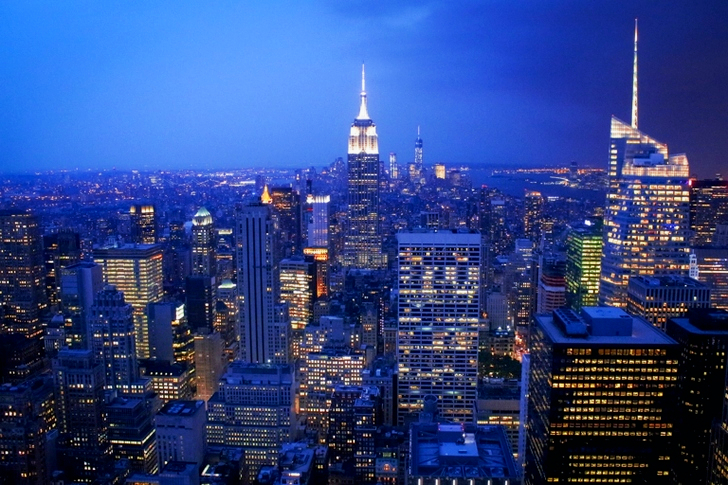 Aerial View of Skyscraper Buildings