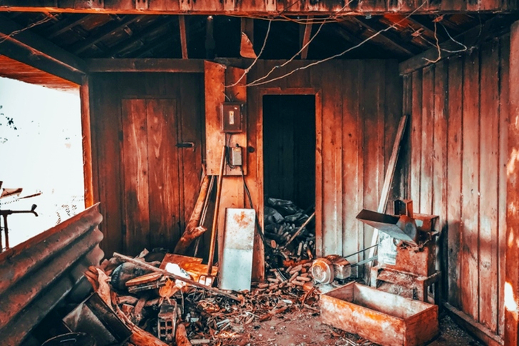 An Abandoned Wooden House