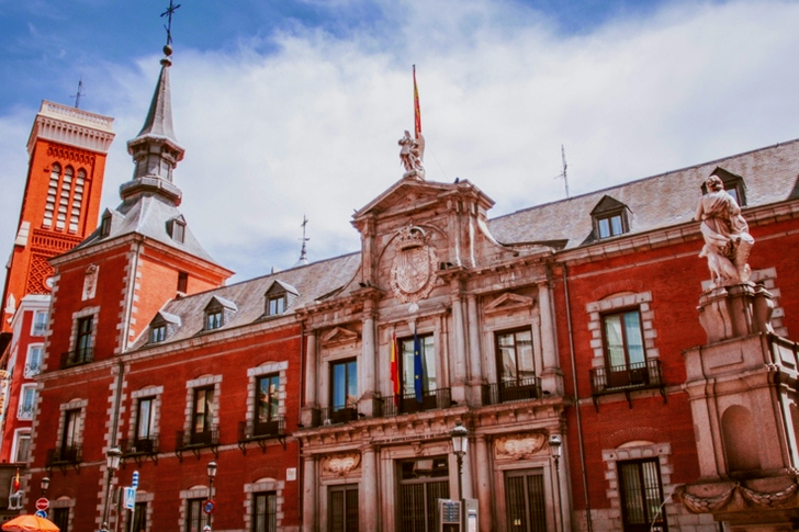 Brown and White Concrete Building