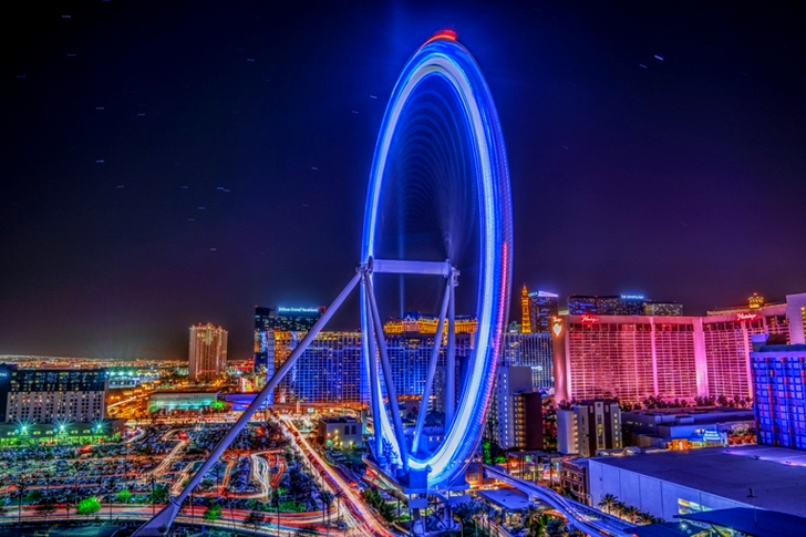 Over Exposured a Ferris Wheel at Night