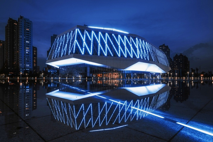 Clear Glass Walled Building