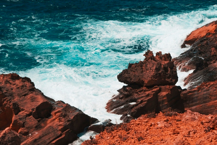 Rocks Formation on Seashore