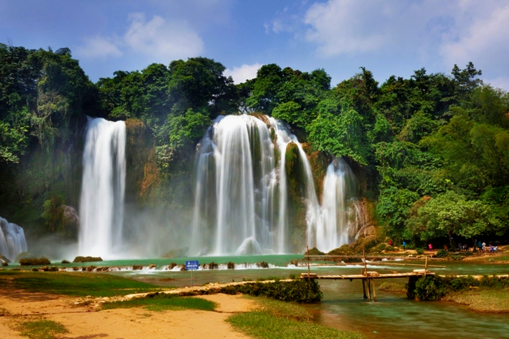 Vodopády počas dňa