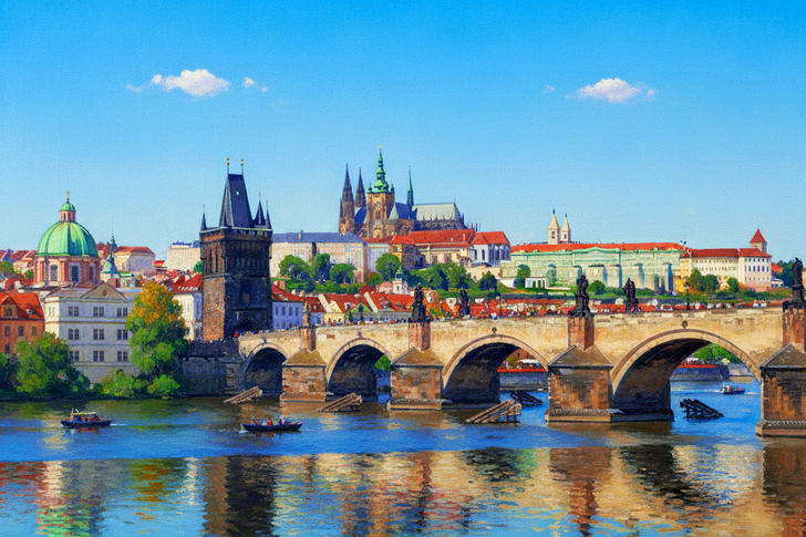 Prague Bridges Jigsaw Puzzle