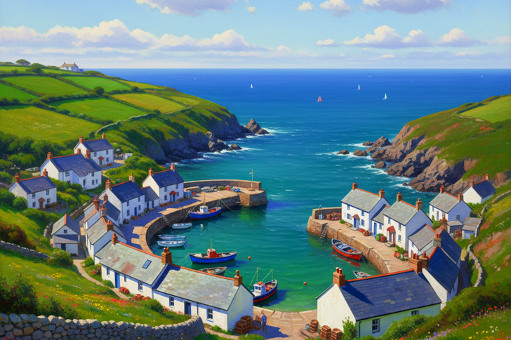 St Mawes, Roseland Peninsula Jigsaw Puzzle