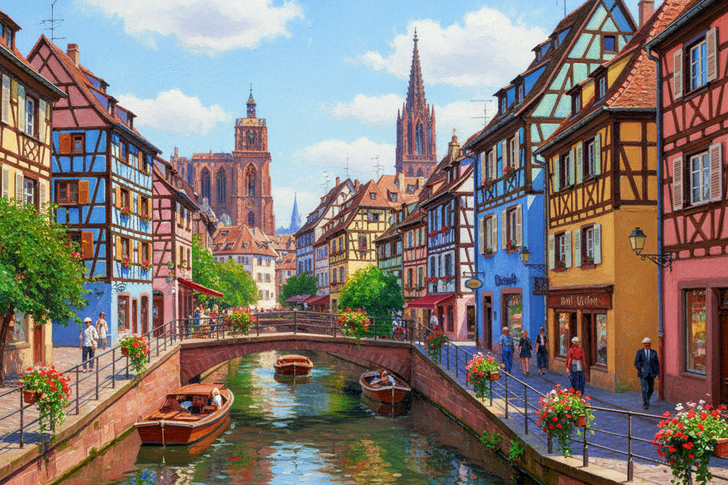 Strasbourg Old Town Jigsaw Puzzle