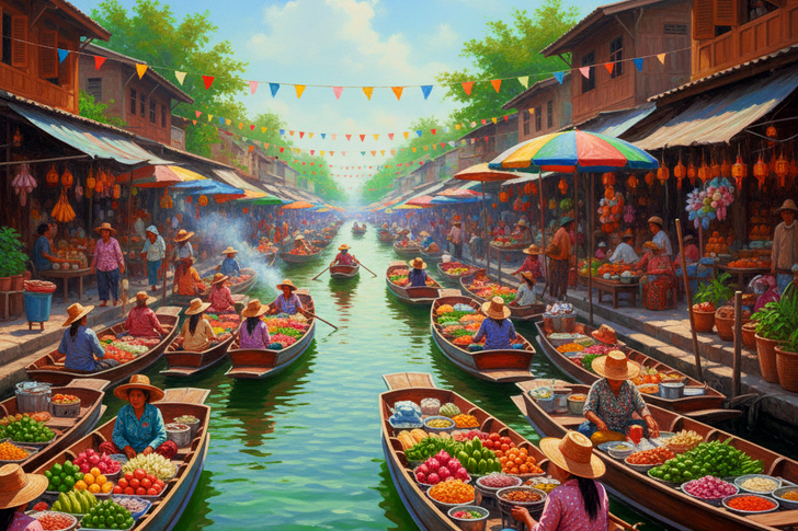 Thai Market Jigsaw Puzzle