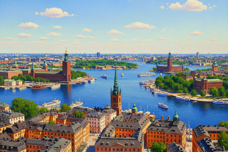 Views Of Stockholm, Sweden Jigsaw Puzzle