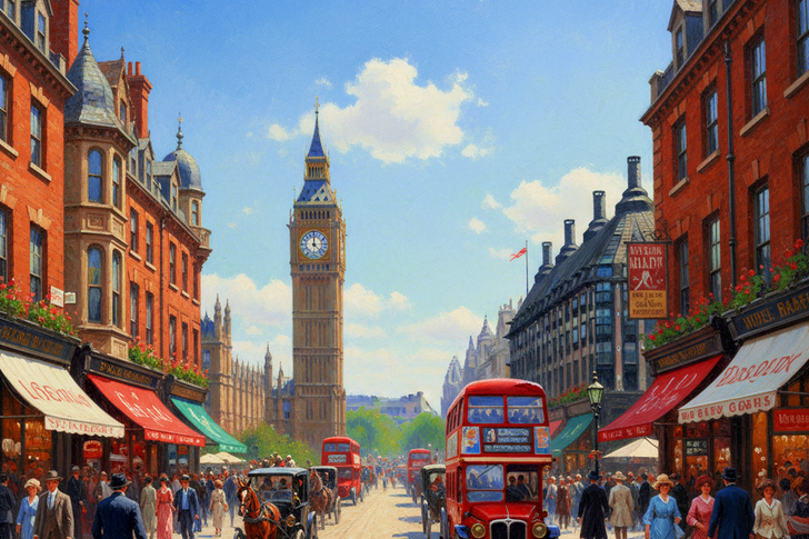 Vintage London Jigsaw Puzzle